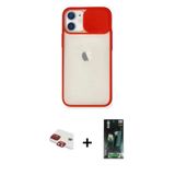 Marsilyan™- İphone 11 Kılıf Vadi Çizgi - Şeffaf 360 Full Body Arka Koruyucu + Pers Alüminyum Kamera Lens - Kı