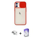 Marsilyan™- İphone 11 Kılıf Vadi Çizgi - Siyah Bilvis 5İn1 3D Magic Cam Ekran Koruyucu + Pers Alüminyum Kamera Lens - Yl