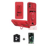 Marsilyan™- İphone 11 Kılıf Vadi Form Prime - Siyah 360 Mat Full Body Arka Koruyucu + Pvd Metal Kamera Lens - Sh