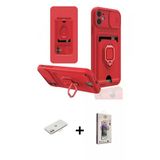 Marsilyan™- İphone 11 Kılıf Vadi Form Prime - Siyah Bilvis 3D Cam Ekran Koruyucu + Renkli Kamera Lens Koruma Cam - Pe
