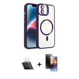 Marsilyan™- İphone 11 Kılıf Yadigar Asil Koleksiyonu - Siyah 3D Antistatik Mat Seramik Nano Ekran Koruyucu + Kamera Lens