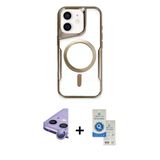 Marsilyan™- İphone 11 Kılıf Yadigar Klasik Özel Seri - Şeffaf Royal Nano Ekran Koruyucu + Raze Metal Kamera Lens - Mr