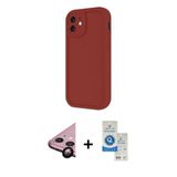 Marsilyan™- İphone 11 Kılıf Yankı Yansıma Özel Seri - Şeffaf Royal Nano Ekran Koruyucu + Raze Metal Kamera Lens - Sh
