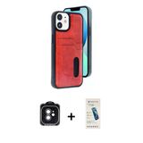 Marsilyan™- İphone 11 Kılıf Yörünge Işık Serisi - Şeffaf Pasifik Cam Ekran Koruyucu + Pvd Metal Kamera Lens - Sh