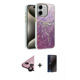 Marsilyan™- İphone 11 Kılıf Zirve Modern Prime - Siyah 3D Antistatik Hayalet Cam Ekran Koruyucu + Raze Metal Kamera Lens