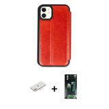 Marsilyan™- İphone 11 Kılıf Zirve Yansıma Serisi - Siyah 360 Mat Full Body Arka Koruyucu + Renkli Kamera Lens Koruma Cam