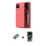 Marsilyan™- İphone 11 Pro Kılıf Doruk Klasik Özel Seri - Siyah 360 Mat Full Body Arka Koruyucu + Shine Kamera Lens Korum