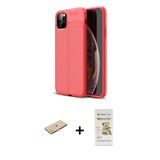 Marsilyan™- İphone 11 Pro Kılıf Doruk Klasik Özel Seri - Siyah Mat Seramik Nano Ekran Koruyucu + Renkli Kamera Lens Koru
