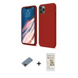 Marsilyan™- İphone 11 Pro Kılıf Kozmos Yansıma Özel Seri - Siyah Mat Seramik Nano Ekran Koruyucu + Metal Kamera Lens Kor