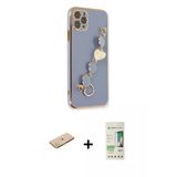 Marsilyan™- İphone 11 Pro Kılıf Nova Işık Prime - Siyah 20D Premium Cam Ekran Koruyucu + Renkli Kamera Lens Koruma Cam -