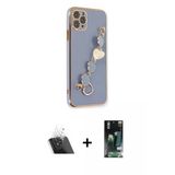Marsilyan™- İphone 11 Pro Kılıf Nova Işık Prime - Siyah 360 Mat Full Body Arka Koruyucu + Kamera Lens Koruma Cam - Sf