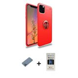 Marsilyan™- İphone 11 Pro Kılıf Yankı Form Prime - Siyah 5D Hayalet Cam Ekran Koruyucu + Shine Kamera Lens Koruma Cam -