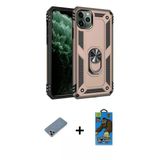 Marsilyan™- İphone 11 Pro Max Kılıf Ahenk Klasik Koleksiyonu - Siyah 18D Cam Ekran Koruyucu + Metal Kamera Lens Koruma C