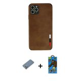 Marsilyan™- İphone 11 Pro Max Kılıf Doruk Asil Koleksiyonu - Siyah 18D Cam Ekran Koruyucu + Metal Kamera Lens Koruma Cam