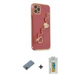 Marsilyan™- İphone 11 Pro Max Kılıf Nova Işık Prime - Siyah Polymer Nano Ekran Koruyucu + Shine Kamera Lens Koruma Cam -
