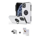 Marsilyan™- İphone 11 Pro Max Kılıf Odak Form Prime - Siyah Seramik Nano Ekran Koruyucu + Pers Alüminyum Kamera Lens - S