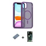 Marsilyan™- İphone 11 Pro Max Kılıf Siluet Minimal Prime - Şeffaf 360 Full Body Arka Koruyucu + Metal Kamera Lens Koruma