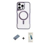 Marsilyan™- İphone 11 Pro Max Kılıf Yadigar Klasik Özel Seri - Şeffaf Pasifik Cam Ekran Koruyucu + Shine Kamera Lens Kor