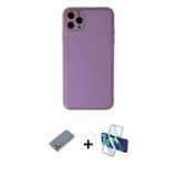 Marsilyan™- İphone 11 Pro Max Kılıf Yadigar Klasik - Siyah 3D Antistatik Seramik Nano Ekran Koruyucu + Metal Kamera Lens