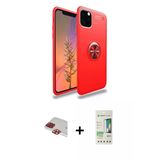 Marsilyan™- İphone 11 Pro Max Kılıf Yankı Form Prime - Siyah 20D Premium Cam Ekran Koruyucu + Pers Alüminyum Kamera Lens