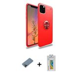 Marsilyan™- İphone 11 Pro Max Kılıf Yankı Form Prime - Siyah Polymer Nano Ekran Koruyucu + Metal Kamera Lens Koruma Cam