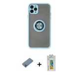 Marsilyan™- İphone 11 Pro Max Kılıf Yörünge Çizgi - Siyah Polymer Nano Ekran Koruyucu + Shine Kamera Lens Koruma Cam - S