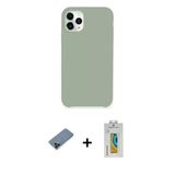 Marsilyan™- İphone 11 Pro Max Kılıf Zirve Modern Özel Seri - Siyah Polymer Nano Ekran Koruyucu + Metal Kamera Lens Korum