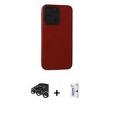 Marsilyan™- İphone 15 Pro Kılıf Doruk Asil Koleksiyonu - Siyah Bilvis 0.18Mm Plus Cam Ekran Koruyucu + Raze Metal Kamera