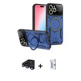 Marsilyan™- İphone 15 Pro Kılıf Kıvılcım Modern Serisi - Siyah Bilvis 0.18Mm Plus Cam Ekran Koruyucu + Raze Metal Kamera