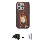 Marsilyan™- İphone 15 Pro Kılıf Nova Form Koleksiyonu - Siyah Bilvis 0.18Mm Plus Cam Ekran Koruyucu + Raze Metal Kamera