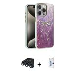 Marsilyan™- İphone 15 Pro Kılıf Zirve Modern Prime - Siyah Bilvis 0.18Mm Plus Cam Ekran Koruyucu + Raze Metal Kamera Len