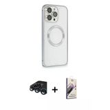 Marsilyan™- İphone 15 Pro Max Kılıf Ahenk Işık Serisi - Siyah Bilvis 3D Mat Cam Ekran Koruyucu + Raze Metal Kamera Lens