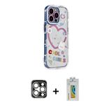 Marsilyan™- İphone 15 Pro Max Kılıf Ahenk Modern Serisi - Siyah Polymer Nano Ekran Koruyucu + Pvd Metal Kamera Lens - Gs
