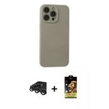 Marsilyan™- İphone 15 Pro Max Kılıf Ahenk Serisi - Siyah Buffer Cam Ekran Koruyucu + Raze Metal Kamera Lens - Tmgı