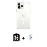 Marsilyan™- İphone 15 Pro Max Kılıf Ahenk Yansıma Prime - Siyah Bilvis 0.18Mm Plus Cam Ekran Koruyucu + Pvd Metal Kamera