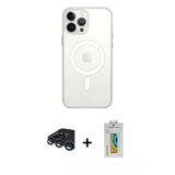 Marsilyan™- İphone 15 Pro Max Kılıf Ahenk Yansıma Prime - Siyah Polymer Nano Ekran Koruyucu + Raze Metal Kamera Lens - L