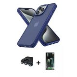 Marsilyan™- İphone 15 Pro Max Kılıf Atlas Form - Şeffaf 360 Full Body Arka Koruyucu + Raze Metal Kamera Lens - Lt