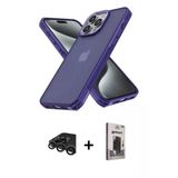 Marsilyan™- İphone 15 Pro Max Kılıf Atlas Form - Siyah Bilvis Hayalet Cam Ekran Koruyucu + Raze Metal Kamera Lens - Tmgı