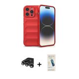 Marsilyan™- İphone 15 Pro Max Kılıf Atlas Koleksiyonu - Şeffaf Pasifik Cam Ekran Koruyucu + Raze Metal Kamera Lens - Gs