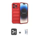 Marsilyan™- İphone 15 Pro Max Kılıf Atlas Koleksiyonu - Siyah Bilvis 0.18Mm Plus Cam Ekran Koruyucu + Pvd Metal Kamera L