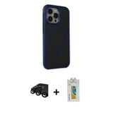 Marsilyan™- İphone 15 Pro Max Kılıf Çekirdek Yansıma Prime - Siyah Polymer Nano Ekran Koruyucu + Raze Metal Kamera Lens