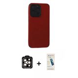 Marsilyan™- İphone 15 Pro Max Kılıf Doruk Asil Koleksiyonu - Şeffaf Pasifik Cam Ekran Koruyucu + Pvd Metal Kamera Lens -