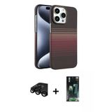 Marsilyan™- İphone 15 Pro Max Kılıf Doruk Serisi - Şeffaf 360 Full Body Arka Koruyucu + Raze Metal Kamera Lens - Sh