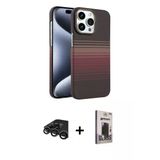 Marsilyan™- İphone 15 Pro Max Kılıf Doruk Serisi - Siyah Bilvis Hayalet Cam Ekran Koruyucu + Raze Metal Kamera Lens - Tm