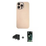 Marsilyan™- İphone 15 Pro Max Kılıf Eksen Prime - Şeffaf 360 Full Body Arka Koruyucu + Raze Metal Kamera Lens - Tmgı