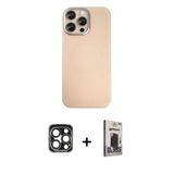 Marsilyan™- İphone 15 Pro Max Kılıf Eksen Prime - Siyah Bilvis Hayalet Cam Ekran Koruyucu + Pvd Metal Kamera Lens - Lt