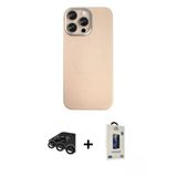 Marsilyan™- İphone 15 Pro Max Kılıf Eksen Prime - Siyah Bilvis Hayalet Cam Ekran Koruyucu + Raze Metal Kamera Lens - Tmg