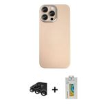 Marsilyan™- İphone 15 Pro Max Kılıf Eksen Prime - Siyah Polymer Nano Ekran Koruyucu + Raze Metal Kamera Lens - Tmgı