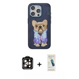 Marsilyan™- İphone 15 Pro Max Kılıf İz Minimal Koleksiyonu - Şeffaf Pasifik Cam Ekran Koruyucu + Pvd Metal Kamera Lens -