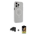 Marsilyan™- İphone 15 Pro Max Kılıf Kıvılcım Asil Özel Seri - Siyah Buffer Cam Ekran Koruyucu + Raze Metal Kamera Lens -
